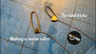 Tips and tricks. How to make a mouse collar for a model ship. 