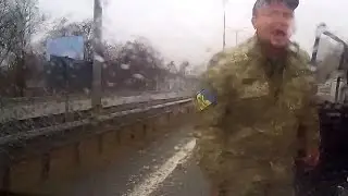 Батальон "Айдар" избили водителя на трассе Киев-Борисполь