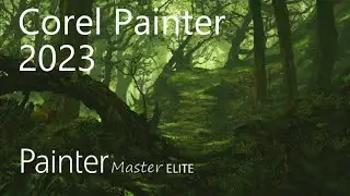 Corel Painter 2023 - Green forest 1(Davey Baker)