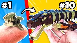 Building EVERY Jurassic World Dinosaur in LEGO...
