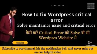 How to fix critical error in wordpress hostinger | there has been a critical error on this website