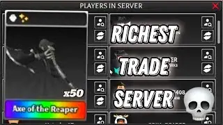 RICHEST TRADE SERVER I have ever seen!💀 | Survive the killer
