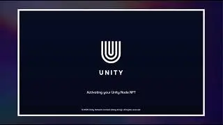 Activating your Unity Node Software License