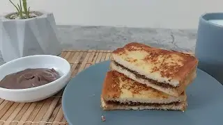 Hazelnut cream french toast | easy and yummy breakfast | Hazelnut cream snack
