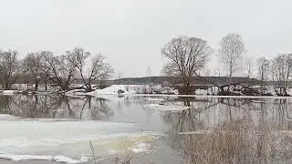 The ice drift Ледоход