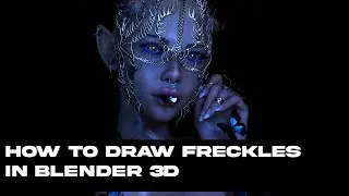 HOW TO DRAW FRECKLES IN TEXTURE PAINT BLENDER 3D