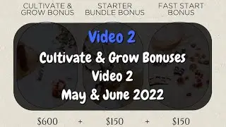 Cultivate & Grow Bonuses Video 2