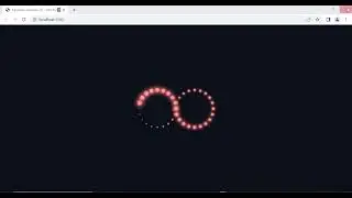 HTML and CSS animated Infinity loader
