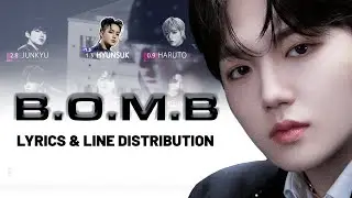 TREASURE - B.O.M.B | Color Coded Lyrics and Line Distribution