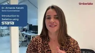 Dr. Armanda Kaloshi about her course: Introduction to Statistics using Stata
