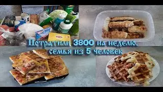 Прожили на 3800 в неделю семьей из 5 человек. Что покупали и готовили. Меню Бюджетных рецептов.