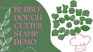 3rd Test of Bubble Magic using our 3D Printed Cutter Stamps - dough rolling method