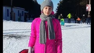VLOG Катание на лыжах!!! Skiing! )))