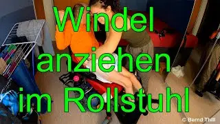 Putting on a Diaper in a Wheelchair - How to Put on a Diaper in a Wheelchair - 18+ - 4K