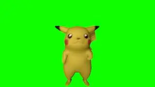 Pikachu dance green screen