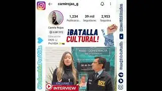 Con CAMILA ROJAS, influencer #provida 👏💙 con quien hablamos de la importancia de la BATALLA CULTURAL