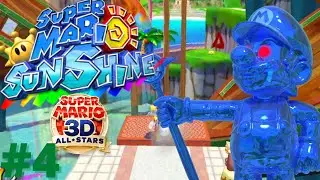 World 4! | Super Mario Sunshine Part 4 - Pinna Park 100% Walkthrough (Super Mario 3D All Stars)