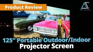 AKIA Screens 125" Portable Outdoor I Indoor Projector Screen