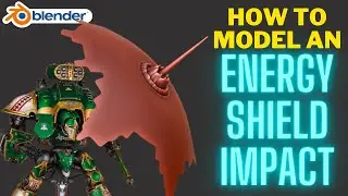 Modeling an Energy Shield Impact in Blender using the Warp Modifier