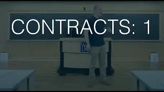 Class 1: Introduction to the study of contracts and contract law | Professor Josh Fairfield | W&L