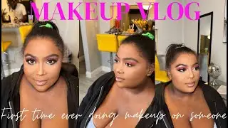 First time doing makeup on Someone else