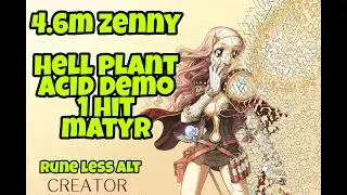 RUNE LESS ALT CREATOR FARMER | HELL PLANT and ACID DEMONSTRATION 1 HIT MATYR