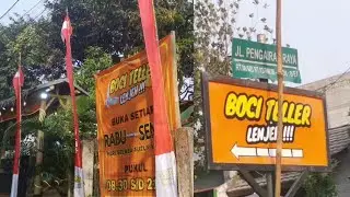 rute jalan kuliner viral Boci teller lenjeh sumur batu Bekasi