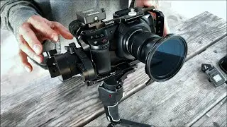 Mounting Full Cage BMPCC4K on Moza Air Cross 2 and Balancing it | Ming Effect