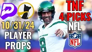 PRIZEPICKS NFL THURSDAY NIGHT FOOTBALL 10/31 CORE PLAYER PROPS!! TEXANS JETS