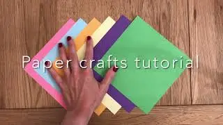 Folding paper/paper crafts tutorial #easypapercraft #foldingpaper