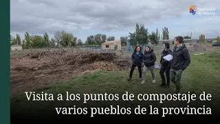 Visita a distintos puntos de compostaje en varios pueblos de la provincia