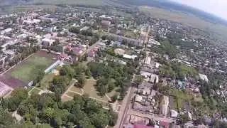 Город Бобров с высоты птичьего полета. Июль 2014.