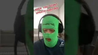 When you didn't updatre your Warzone :(