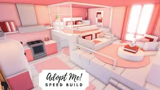 Cute Coral Pink Tiny Home Speed Build 🐚 Roblox Adopt Me!