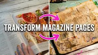 Old Magazines TRANSFORMED Into Stunning Distressed Vintage Papers