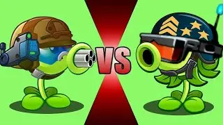 Mega Gatling Pea vs China Gatling Pea - Who Will Win? - Pvz 2 China Vs International Version