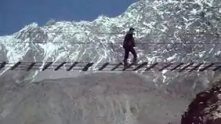 Passu Suspension Bridge || Most Dangerous Hanging Bridge