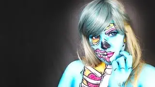Pop Art Zombie Makeup Tutorial