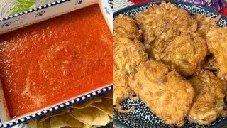Tortitas de pollo Capedas Con Una Salsa de Dos Ingredientes
