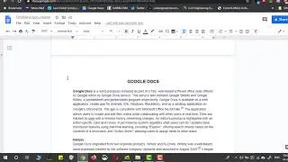 How to Make Table of Contents in Google Docs