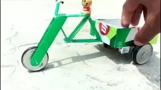 Hand Made Cargo Cycle Rickshaw With 7UP Can || Soda Can Rickshaw