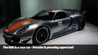 Detroit motor show: Porsche 918 RSR