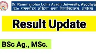 Dr ram manohar Lohia avadh university result 2020