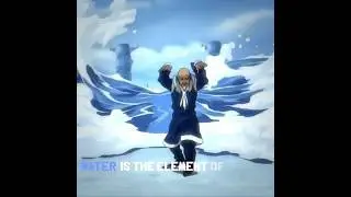 Water Element : Avatar The Last Airbender #anime #animatedseries#avatarthelastairbender