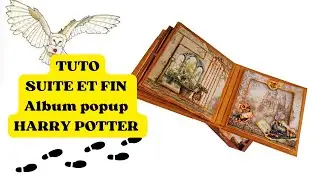 tuto suite et fin de l' album popup HARRY POTTER #scrapbook #scrapbooking #harrypotter #albumpopup