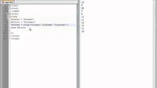PHP Lesson 11 - Arrays in PHP