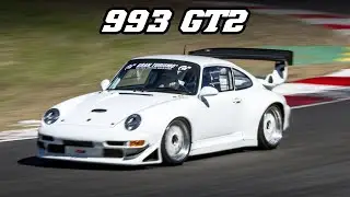Porsche 993 GT2 - flyby's & backfire (Zolder 2019)