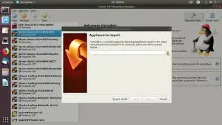 20181113 import export ova di virtualbox