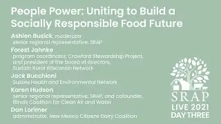 SRAP Live 2021: People Power: Uniting to Build a Socially Responsible Food Future