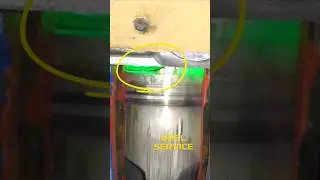 collision between valve and piston inside the engine 